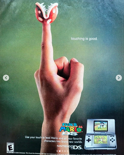 Nintendo DS touch interface promotional material