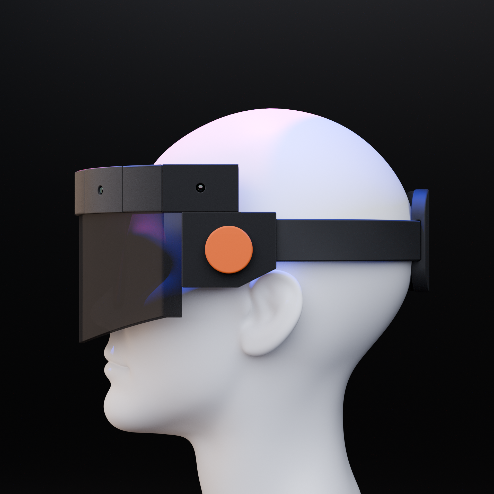 HapticSense device component breakdown and assembly view